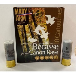 10 CARTOUCHES MARY ARM BECASSE BJ CALIBRE 12/70 PLOMB 9