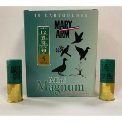 10 CARTOUCHES MARY ARM MINI MAGNUM CAL 12 PLOMB 5