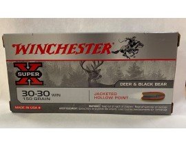 20 CARTOUCHES WINCHESTER HOLLOW POINT 150 GR CAL 30-30
