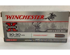 20 CARTOUCHES WINCHESTER POWER POINT 150GRS CALIBRE 30-30