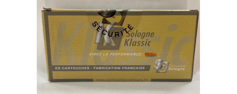 20 CARTOUCHES SOLOGNE SUBSONIC 45GR CALIBRE 222REM