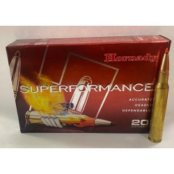 20 CARTOUCHES HORNADY SST SUPERFORMANCE 165GRS  CALIBRE 308W