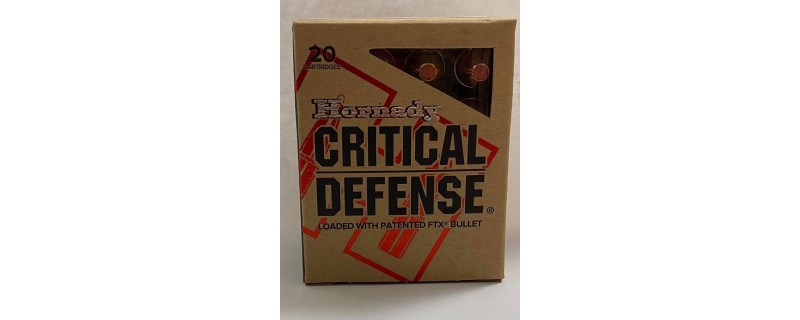 20 CARTOUCHES HORNADY FTX 185GR CALIBRE 45LT