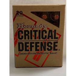 20 CARTOUCHES HORNADY FTX 185GR CALIBRE 45LC