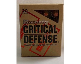 20 CARTOUCHES HORNADY FTX 185GR CALIBRE 45LT