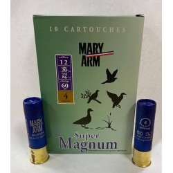 10 CARTOUCHES MARY ARM SUPER MAGNUM CAL 12 PLOMB 4