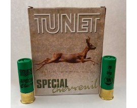 10 CARTOUCHES TUNET SPECIAL CHEVREUIL CALIBRE 16/70 PLOMB1NI