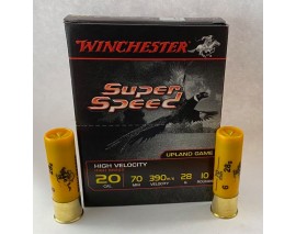 10 CARTOUCHES WINCHESTER SUPER SPEED CALIBRE 20/70 PLOMB 6