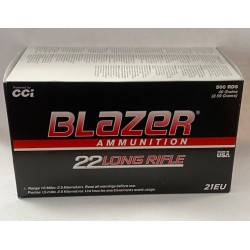 50 CARTOUCHES CCI BLAZER CALIBRE 22LR