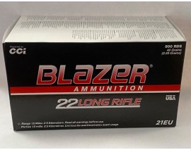 50 CARTOUCHES CCI BLAZER CALIBRE 22LR