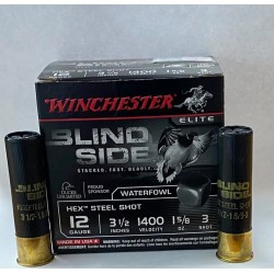 25 CARTOUCHES WINCHESTER BLIND SIDE 12/76 PLOMB 3