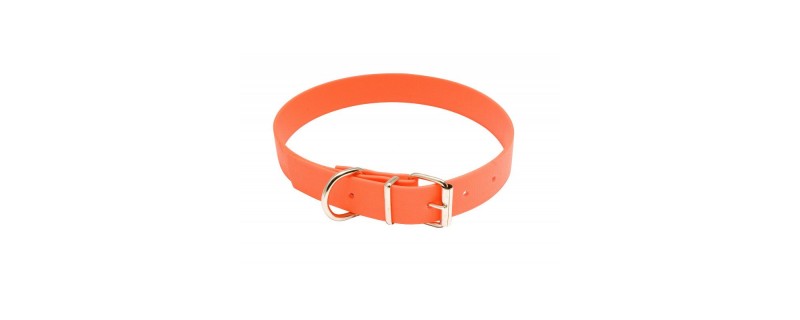 COLLIER CHIEN ORANGE 60CM