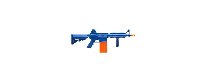 CARABINE REKT OPFOUR BLEUE + 12 FLECHETTES EN MOUSSE