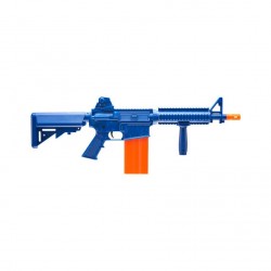 CARABINE REKT OPFOUR BLEUE + 12 FLECHETTES EN MOUSSE