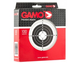 PAQUET DE 100 CIBLES GAMO CARTONNEES 14X14