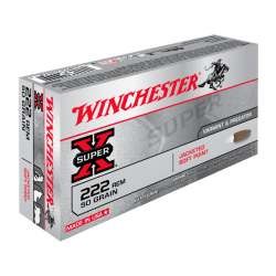 20 CARTOUCHES WINCHESTER POWER POINT 50G CALIBRE 222REM