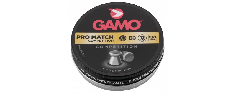 500 PLOMBS GAMO PRO MATCH COMPETITION CAIBRE 4.5mm
