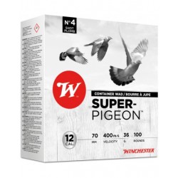 100 CARTOUCHES SUPER PIGEON 36G CAL12 PLOMB 5