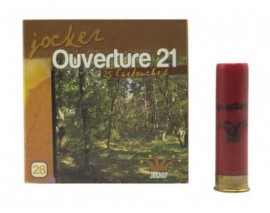 25 CARTOUCHES JOCKER OUVERTURE 21 CALIBRE 28 PLOMB 6