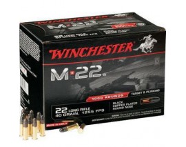 500 CARTOUCHES WINCHESTER M22 TARGET 40GR CALIBRE 22LR