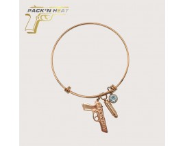 BRACELT FEMME FACON OR ROSE