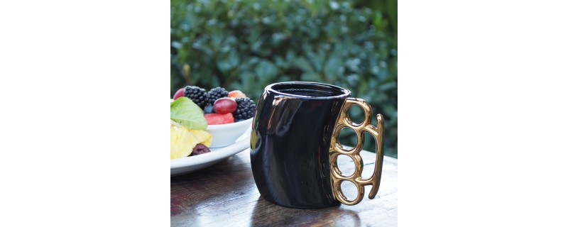 MUG POING AMERICAIN BLACK & GOLD