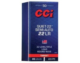 BOITE 50 CARTOUCHES CCI 22LR SEMI-AUTO QUIET