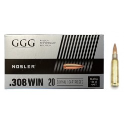 20 CARTOUCHES GGG HPBT MATCH 175GR  CALIBRE 308W