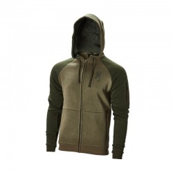 SWEATSHIRT ZIP SNAPSHOT TWO TONES VERT TAILLE XL