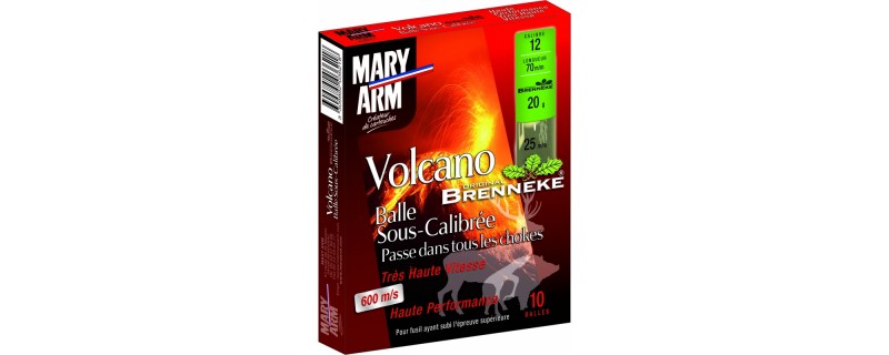 10 BALLES VOLCANO SOUS CALIBRE 12/70