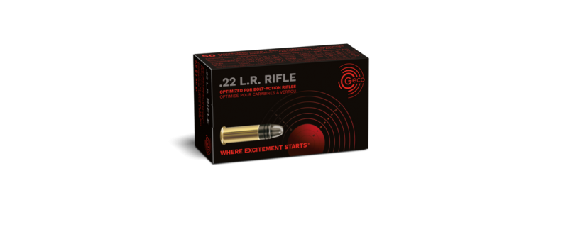 50 CARTOUCHES GECO RIFLE CALIBRE 22LR