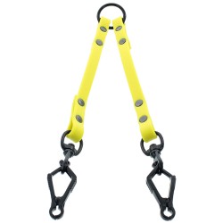 CANIHUNT ACCOUPLE HUNTER 2 CHIENS SANGLE PLATE POLYESTER