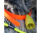 CANIHUNT CLOCHE ALP H6CM JAUNE PASSANT COLLIER DE 28MM