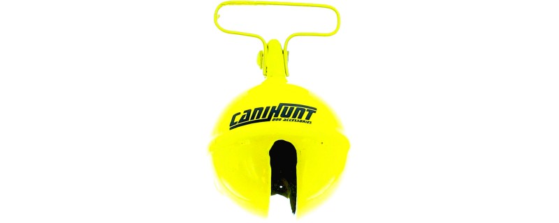 CANIHUNT CLOCHE ALP H7CM JAUNE PASSANT COLLIER DE 28MM