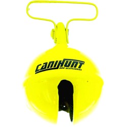 CANIHUNT CLOCHE GRELOT D3CM JAUNE PASSANT COLLIER DE 25MM