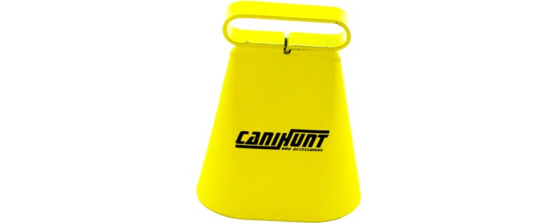 CANIHUNT CLOCHE ALP H7CM JAUNE PASSANT COLLIER DE 28MM