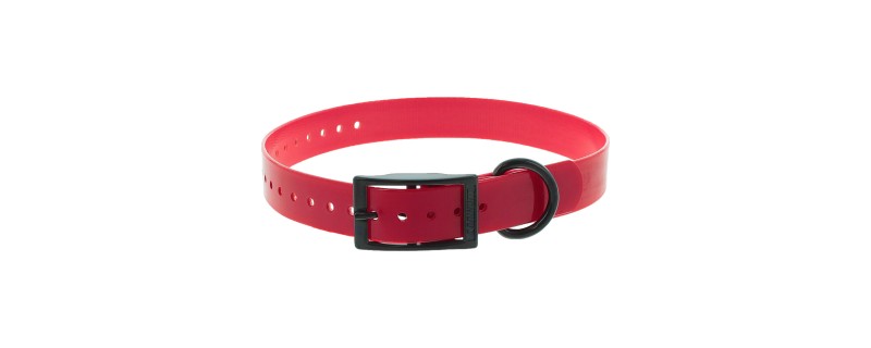 CANIHUNT COLLIER X-TREME POLYURETHANE 19MM 45CM ROUGE