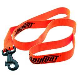 CANIHUNT LAISSE HUNTER ECO SIMPLE PLATE 120CM POLYESTHER 25MM ORANGE
