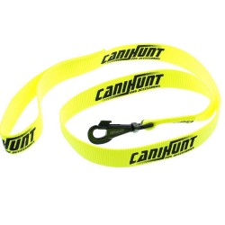 CANIHUNT LAISSE HUNTER SIMPLE PLATE 120CM POLYESTHER 30MM JAUNE