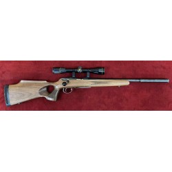 OCCASION - ANSCHUTZ THUMBHOLE 1517 17HMR + LUNETTE + SILENCIEUX