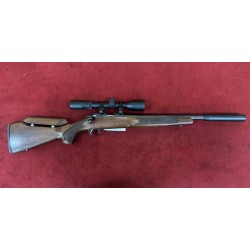 OCCASION - SAKO P94S VARMINT 22LR + LUNETTE + SILENCIEUX + BUSC REGLABLE