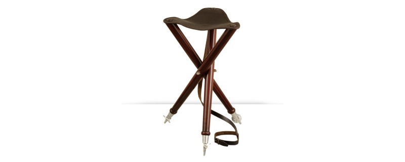 SIEGE TREPIED BOIS ET CUIR 70CM