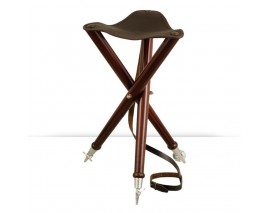SIEGE TREPIED BOIS ET CUIR 70CM