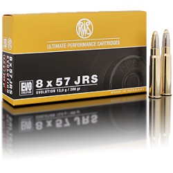 20 CARTOUCHES RWS  EVO 200GR CALIBRE 8x57 JRS