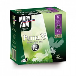 25 CARTOUCHES MARY ARM PUMA 33 BJ CALIBRE 12/70 PLOMB 6