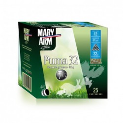 25 CARTOUCHES MARY ARM PUMA 32 BG CAL 12 PLOMB 9