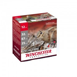 25 CARTOUCHES WINCHESTER SPECIAL FIBRE CAL 12 PLOMB 10