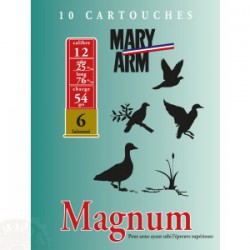 10 CARTOUCHES MARY ARM MAGNUM CAL 12 PLOMB 4