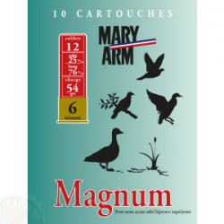 10 CARTOUCHES MARY ARM MAGNUM CAL 12 PLOMB 2