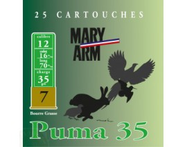 25 CARTOUCHES PUMA 35 CAL 12  PLOMB 7